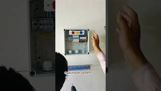 Rooftop Solarpanel inverter amp Ac dc box fitting solarpannel wiring shorts yt viralvideo [upl. by Cigam]