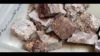 Cutting Birds Eye Rhyolite on a Tile Saw [upl. by Ziom]