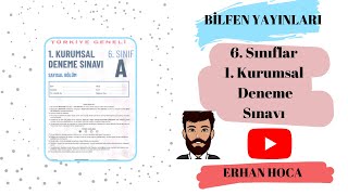 BİLFEN YAYINLARI 6 SINIF 1 KURUMSAL DENEME SINAVI [upl. by Saba]