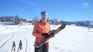 Découverte du skiraquettes ou ski hok aux Saisies avec AnneMarie [upl. by Viens]