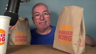 ASMR Eating Burger Kings Garlic Bacon Burger [upl. by Matland]