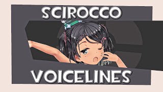 All Scirocco Voicelines Kancolle [upl. by Itsym]