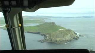 Shetland Islands Great approach Cockpit ARJ [upl. by Pooley347]