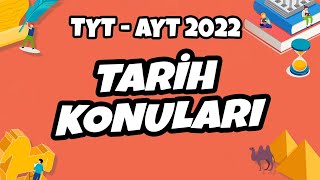 TYT  AYT 2022 Tarih Konuları Neler hedefekoş [upl. by Berg]