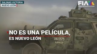 Enfrentamiento entre delincuentes y policías ¡Con equipo táctico [upl. by Atineb]