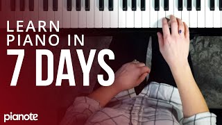 7 Days To Learning Piano Beginner Lesson [upl. by Haila]