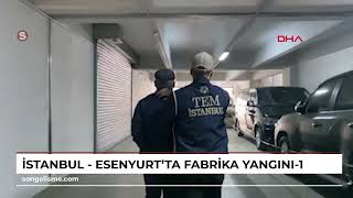 İstanbul  Esenyurtta fabrika yangını1 [upl. by Millard]