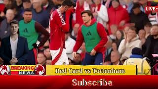 Bruno Fernandes UNDESERVING Red Card vs Tottenham during Manchester United vs Spurs [upl. by Jenine21]