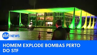 Veja o que se sabe sobre as explosões na Praça dos Três Poderes  SBTNewsnaTV 141124 [upl. by Kelwunn]