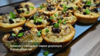 Babeczki z nadzieniem mięsno grzybowym [upl. by Suiradel313]