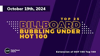 Billboard Bubbling Under Hot 100 Top 25 October 19th 2024 [upl. by Ahsak]