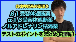 【自律神経系の薬理⑤】β12受容体遮断薬とノルアド枯渇薬・遊離抑制薬を図で理解しよう！ [upl. by Dianemarie]