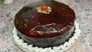 Chocolate mirror glaze cake and glaze recipe [upl. by Ambler]