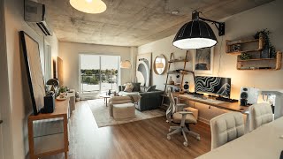 Modern Small Apartment Makeover for a Software Engineer [upl. by Enylhsa]