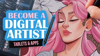 A Beginners Guide to Become a Digital Artist 💻✏️ Drawing Tablets amp Apps 2022 [upl. by Osicran398]