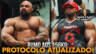 BRUNO SANTOS INICIA O BULKING RUMO AOS 156KG avaliação de shape  ref livre [upl. by Walworth]