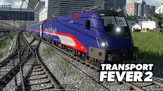 Transport Fever 2 l ÖBB Nightjet train Cab ride view [upl. by Haze]