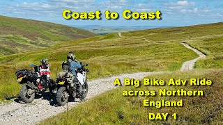 Coast to Coast Big Bike Adv Ride  A 2 day trip to ride some of the best trails in Northern England [upl. by Eedna158]