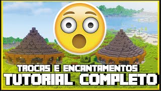 TUTORIAL SALA DE ENCANTAMENTOS E TROCAS COM VILLAGERS [upl. by Viscardi]