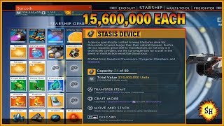 How To Craft The Stasis Device ► See Description ► No Mans Sky [upl. by Ronel]