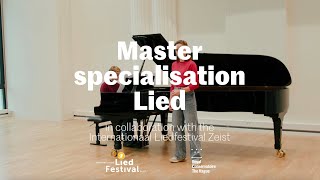 Masterspecialisatie Lied ism Koninklijk Conservatorium Den Haag [upl. by Ynohtnad13]