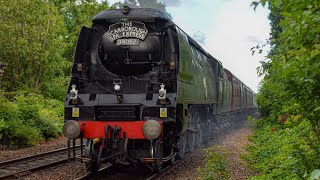 34 067 Tangmere Passes Methley Crossing 27624 [upl. by Essie]