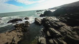 Flying LOW over the rocky coastline  Manual Mode  DJI Avata [upl. by Skye]