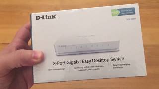 DLink DGS1008A 8 Port Gigabit Easy Desktop Switch [upl. by Karmen]