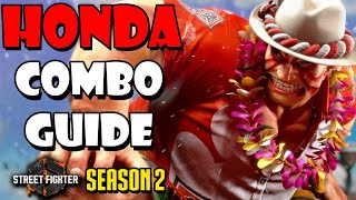 E Honda Combo Guide  Street Fighter 6 Season 2 [upl. by Hillegass]