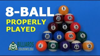 HOW TO PLAY 8 BALL … The “Official Rules” of Pool [upl. by Hannaj573]