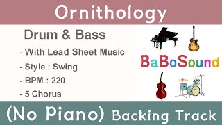 Ornithology  Backing Track No Piano  Drum amp Bass [upl. by Kelton743]