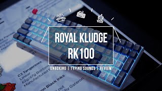 Royal Kludge RK100 Mechanical Keyboard Unboxing  Typing Sounds  Review Gateron Red Switch [upl. by Brebner903]