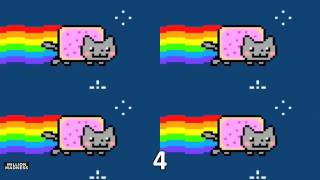 Nyan Cat  Played 1048576 Times [upl. by Bohlin618]