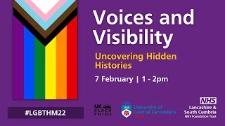 LGBT History Month Hidden Histories panel and conversation [upl. by Bent843]