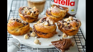 Cruffins met Nutella maken croissant muffins  Recept  Bettys Kitchen [upl. by Atauqal]