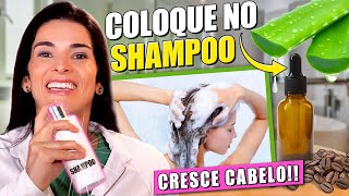 MISTURE no SHAMPOO Fica POTENTE Faz Crescer e Diminuir a Queda de Cabelo [upl. by Armelda632]