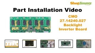 CMO 2714240027 Backlight Inverter Boards Replacement Guide for LCD TV Repair [upl. by Airamak276]