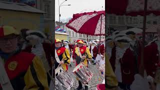 Fasnacht 100th anniversary celebrations Switzerland fasnacht celebration [upl. by Aihtennek]