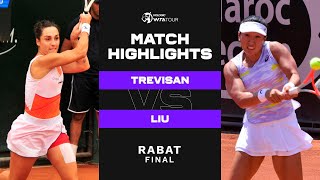 Martina Trevisan vs Claire Liu  2022 Rabat Final  WTA Match Highlights [upl. by Htrag105]