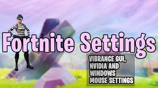 FORTNITE SETTINGS NVIDIA VibranceGUI Windows Mouse [upl. by Kumagai]