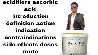 acidifiers ascorbic acid  UTI treatment of acidifiers ascorbic acid  pharmacology  notes lacture [upl. by Harrietta]