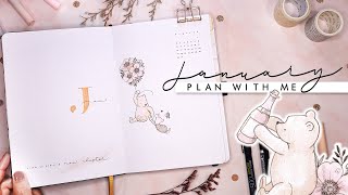 PLAN WITH ME  January 2023 Bullet Journal Spread [upl. by Riabuz612]