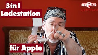 ✅MagSafe Ladestation 3 in 1 18 W Wireless Charger für Apple iPhone iWatch AirPods Unboxing 2024 [upl. by Ag]