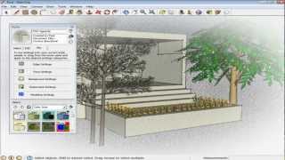 How to apply and edit styles in Google SketchUp [upl. by Eceinwahs]