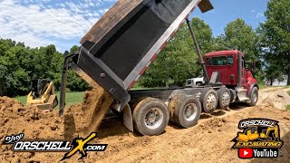 Can I move it all with the CAT 299 SKID LOADER Moving dirt to back fill and grade this pole barn [upl. by Platto543]