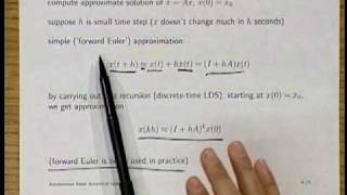 Lecture 10  Introduction to Linear Dynamical Systems [upl. by Patterman]