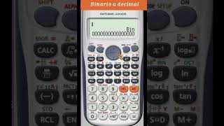 Convertir de binario a decimal con la calculadora cálculo maths [upl. by Oni617]