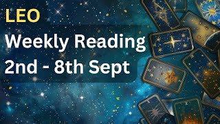 🦁 Leo Weekly Tarot Reading  2nd  8th September 2024 🦁 [upl. by Rammus312]