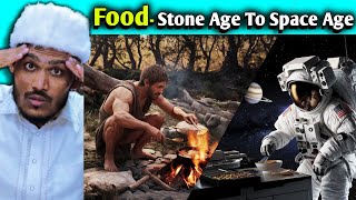 Villagers React To Food Evolution From Stone Age to Space Age [upl. by Noevad]