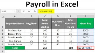 Easy Payroll System In Excel [upl. by Daphie]